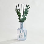 COCORRÍNA Cashmere Vanilla Reed Diffuser – 6.76 oz Essential Oil with Sticks & Dried Eucalyptus Branches, Home Fragrance for Bedroom or Bathroom Décor