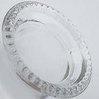 Oil Lamp Chimney Hurricane Lamp Glass Replacement Clear 3 Inch Base for Kerosene Lamp Shade(Wave Style 2P)