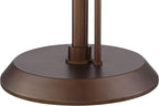 Possini Euro Design Traverse Modern Floor Lamp with Gooseneck Reading Light LED 64" Tall Oil Rubbed Bronze Metal Oatmeal Fabric Drum Shade Decor for Living Room Reading House Family Bedroom Home