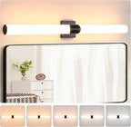 Modern Wall Sconce 38.2 Inch Black Bathroom Sconces Led Wall Lights with Acrylic Shade Hardwired Long Vanity Lighting Fixtures Over Mirror for Bedroom Living Room Hallway