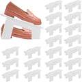 20-PACK Shoe Slots Organizer, New Upgrade Double Layer Shoe Stacker, White Stack Shoe Rack Holder Storage Space Saver For Closet Organization And Storage Shoes