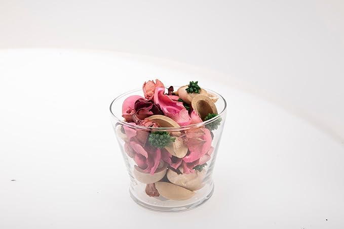 KAV Potpourri Bowl Filler, Spring Pot pourri Dried Flower Vase Fill Mix, Home Decor Scented Dry Petal Popori, Roses and Garden Scents, Natural Flower Home Fragrance 14 oz (Pretty Pink)