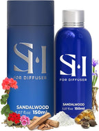 Sandalwood No.1021 Hotel Diffuser Oil Refill, 5.07 Fl oz | 150ml, Luxury Home Scent Fragrance Oil for Diffuser Ultrasonic and Waterless Diffuser Oil and Crafting, Long-Lasting Aroma