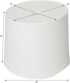 Floating Luxuries in Pool Kai Side Table with Umbrella Hole, White Umbrella Stand Table for Pool Shelf, Up to 15 Inches of Water, Holds Umbrella 1.5 Inches Diameter