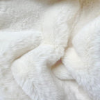 White Faux Bunny Fuzzy Fur Rugs for Bedroom Living Room Shag Washable Furry Area Rug 2x6 Nursery Shaped Rug Teen Room Décor