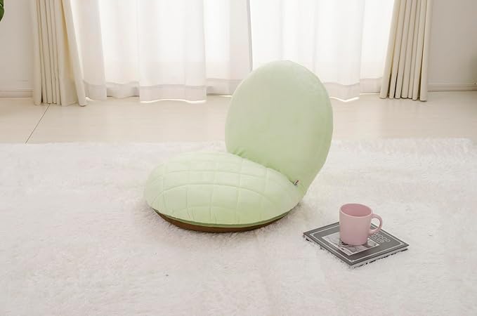 PaletteLife Melon Pan Shape Floorchair, Cookie Crust Bun, Comfy Lazy Sofa Cushion, Floor Pillow Floor Cushion, for Office Dorm Bedroom Décor