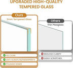 17x21 Aluminum Metal Picture Frame,Tempered Glass Gold Photo Frame 17x21 for Family Photo,Posters,Art,Document to Wall Mount Horizontally or Vertically