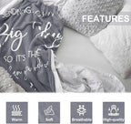 Pubrave Get Well Gifts for Women/Men After Surgery, Inspirational/Sympathy/Thinking of You/Birthday/Feel Better Gifts for Women/Men, Healing Blanket Grey 60x80in