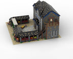 MOC-201061 Medieval Village Market Building Set, Modular Building Model Set 8036PCS for Adults, Collectible Display Model Gift (8036PCS)