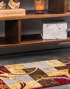 Unique Loom Barista Collection Area Rug - Kouillou (2' 2" x 3' 11" Runner, Multi/Brown)