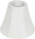 White Bell Lamp Shade - 1 Pack, 6.7" x 13" x 10.6" Fabric Replacement Lampshade for Table Lamps, Spider Fitter Lamp Shade for Home Decorative Lighting for Living Room, Bedroom, Study Room
