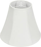 White Bell Lamp Shade - 1 Pack, 6.7" x 13" x 10.6" Fabric Replacement Lampshade for Table Lamps, Spider Fitter Lamp Shade for Home Decorative Lighting for Living Room, Bedroom, Study Room