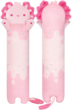 Mewaii Long Axolotl Plush 5 Sizes, 120% Extra Filling Giant Plushness Kids Body Pillow, Kawaii Cute Pink Axolotl Stuffed Animals Plushies, Big Long Body Pillow Cat Plush Gift for Girls 20”