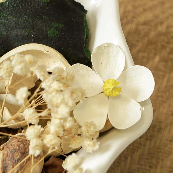 Qingbei Rina Spring Potpourri Bags, Gardenia Scented Potpourri Bowl Filler, Vase Filler,Decorative Dried Flower, Home Fragrance Petal, Bathroom Decor(White)-Gardenia