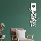 yumcake Modern Metal Wall Decor, Abstract Metal Wall Art, Modern Wall Decor, Abstract Wall Sculpture, Office Living Room Decor, Surprise Gift (Black, 53 x 22 inches / 135 x 56 cm)