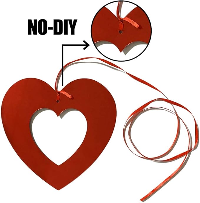 Valentine's Day Glitter Heart Swirl Hanging Decoration - Bridal Shower, Engagement, Anniversary,Wedding Party Decorations