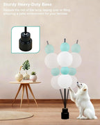 Lightdot Blue Globe Floor Lamp with 3 Color Temperatures LED Bulbs Included,Dimmable Floor Lamps with Touch Switch,Unique Modern Standing Tall Lamp for Bedroom Living Room/Sofa Beside/Corner Decor