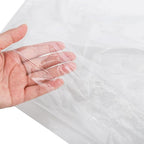 AVLA 50 Pack Plastic Garment Bags, Clear Hanging Dry Cleaner Bags, Transparent Hung Clothes Dust Cover, Lightweight Protector Bags for Closet Clothes Storage, Coat Suit Bag for Home, Laundry