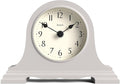 JONES CLOCKS® Speakeasy Mantel Clock | Classic Napoleon’s hat Design | Gray | Contemporary Classic Style for Desk, Table, Shelf or Bedside