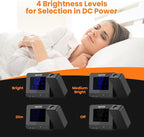 SMARTRO SC31B Digital Projection Alarm Clock with Weather Station, Indoor Outdoor Thermometer for Bedrooms, USB Charger, AC Battery Operated