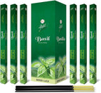 Flute Basil Incense Sticks for Good Luck & Blessing (8 Sticks/Pack, 25 Packs/Box, Total 200 Sticks Box) Best for Gifting