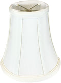 Royal Designs, Inc. BSO-704FC-6WH True Bell Basic Lamp Shade with Flame Clip, 3.5 x 6 x 6.25, White