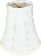 Royal Designs, Inc. BSO-704FC-6WH True Bell Basic Lamp Shade with Flame Clip, 3.5 x 6 x 6.25, White