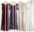 65” All Clear Dress Bags for Travel - PEVA Waterproof Fordable Cover with Zipper for Hanging Clothes, long Dress - Durable Dresser for Closet Storage, Dustproof & Moisture Resistant - 65”/4 Pack