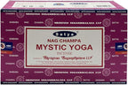 Mystic Yoga Incense Sticks and Holder Bundle - Satya Incense