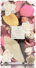 Qingbei Rina Valentines Potpourri Bags, Eucalyptus Scented Potpourri Bowl Filler Dried Flower,Pink Decorative Vase Filler, Home Fragrance Petal,Bathroom Decor, 10oz