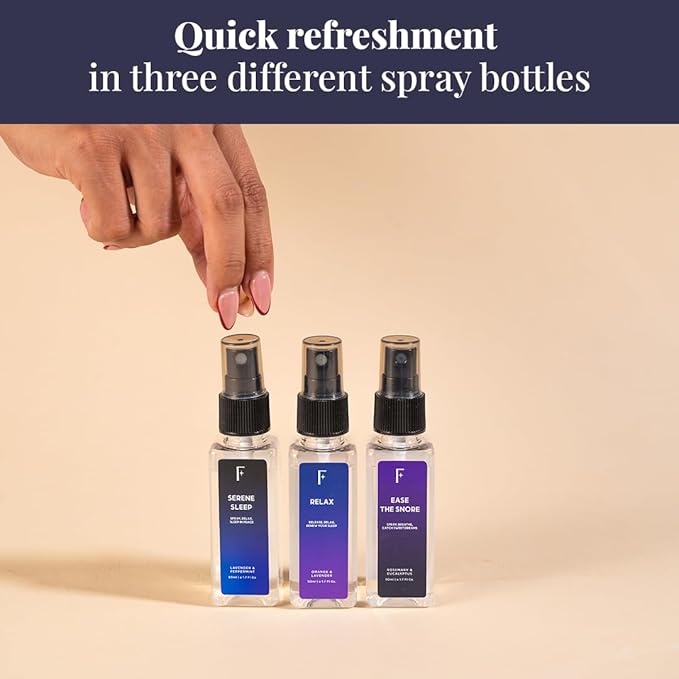 Folkulture Pillow Spray For Sleeping - Set of 3 (5.1 Fl Oz)| Eucalyptus, Lavender Pillow or Sleep Spray For Deep Sleep, Stress Relief, Relaxation Gifts For Women | Pillow Mist for Aromatherapy