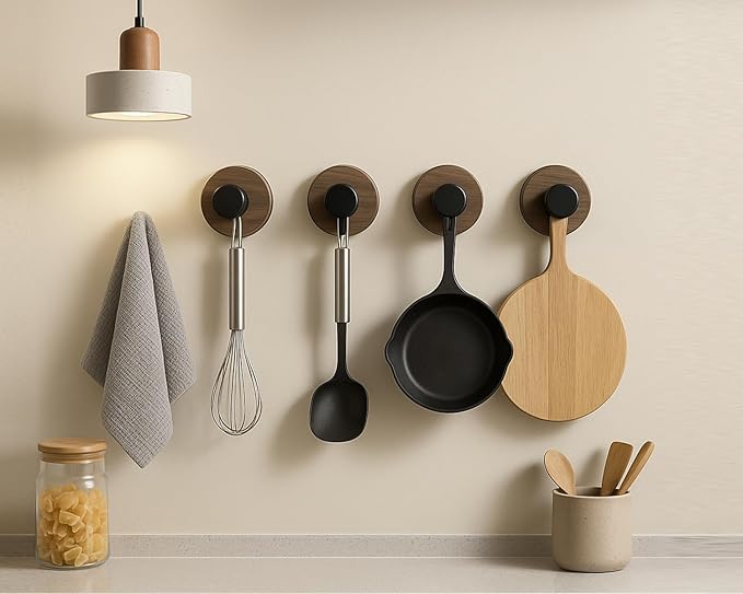 Wreath Door Hanger, Suction Cup Hooks for Front Door, Windows, Glass – Removable & Reusable Wall Hooks for Kitchens, Bathrooms, Bedrooms, Holiday Decorations, 2-Pack