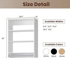 ROOMTEC 28.5" Medium Hanging Closet Unit, Modular Closet System with Hanging Rod, Wardrobe Organizer for Bedroom or Walk-in Closet, Wall Mounted, Customizable Clothes Storage Unit, White