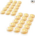 Homemory 48 Pack 3” Flameless Led Floating Candles, 200+ Hour Battery Operated Flickering Waterproof Tealights for Cylinder Vases, Centerpieces at Wedding, Party, Pool, Holiday (Ivory Base)