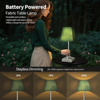 Rechargeable LED Table Lamps with Stepless Touch Control,Sliver Cordless Lamp for Living Room&Bedside&Patio&Shower,Small Desk Lamp(6000mAH Battery),2 Pack for Home Decor,Best Gifts for Family