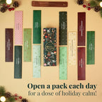 Folkulture Christmas Incense Sticks | Pack of 240 Organic Incense | 12 Days of Christmas Advent Calendar 2025 | Non-Toxic, Slow Burning Insense for Gifts for Women
