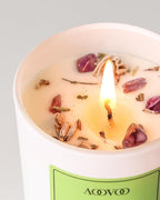 AOOVOO Sage Scented Candles for Women - Aromatherapy Candle with Crystals Inside, 10oz Soy Candles for Home Scented, Birthday Gifts Valentines Day Candle for Women Mom