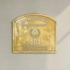 Personalized Plaque | Custom Engraved Wall Plate | Antique Style Name Plate for Home, Office, Shop, Memorial & Decor | Premium Quality Sign (Durable & Elegant) (Brass Plaques, 6"x4"inches)