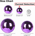 GameXcel Christmas Balls Ornaments for Xmas Tree - Shatterproof Christmas Tree Decorations Small Hanging Ball Iris Purple 1.6 Inch x 36 Pack