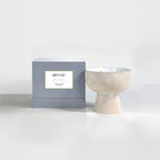 Blueme Balance Candle | White Lotus & Tea | 2 Wick - Refillable Wellness Candle with Essential Oils, Hand Finished & Poured Soy Wax Blend Ceramic Vessel, Natural Cotton Wicks | Medium 12 oz