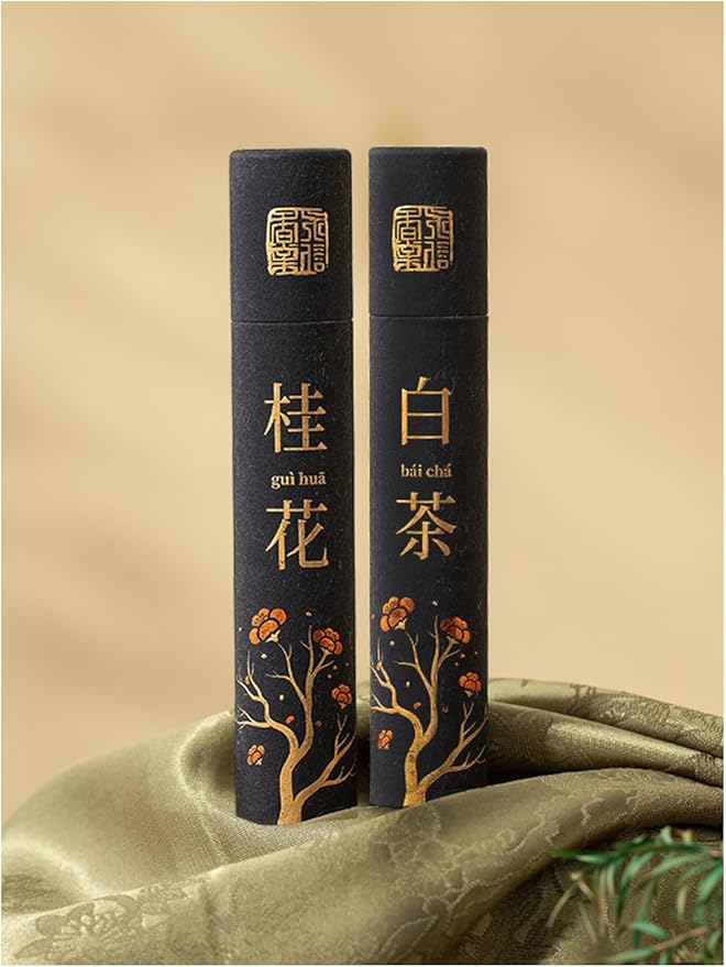 Fragrant Stick Incense Collection–2 Pack Osmanthus& White Tea Scented Incense Mild Fresh Aroma for Home Office Spa Natural air Purifying Aromatherapy for Relaxation Stress Relief