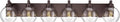 Oil Rubbed Bronze Bathroom Light Fixtures, 6-Light Bathroom Vanity Lights Over Mirror with Globe Clear Glass Shade, 38 Inch Modern Sconces Wall Lighting, VL195-ORB-6
