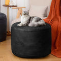AS AWESLING Round Ottoman Foot Rest Pouf for Living Room Couch - Soft Plush Hassock
