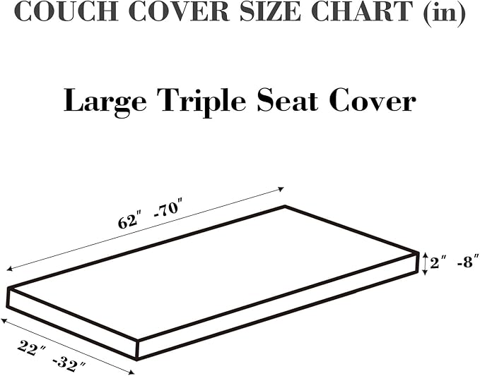 Couch Covers for 3 Cushion Sofa Pet Friendly Couch Cushion Covers Universal Sofa Covers Washable Stretch Slipcovers for Sectional Sofa (Texture Metal Gray,Large Triple Seat Cover)