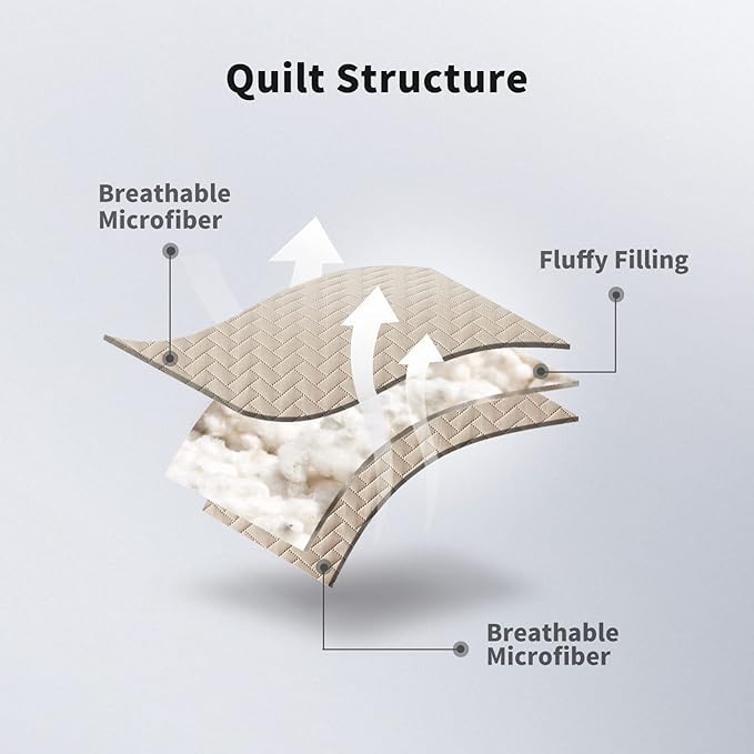 Maple&Stone Quilt Set California King Size, Lightweight Off-White Bedspread Ultrasonic Chevron Pattern Light Coverlet for All Season Comforter Bedding Decor - 3 Piece Bed Cover Sets