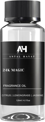 Luxury Hotel-Inspired Diffuser Oil 24K Magic 120ml – Citrus, Lemongrass, Jasmine – Inspired by W Hotels - Diffuser Refill Oil - Luxury Aromatherapy Oils - Home Fragrance Oils for Ultrasonic Diffusers