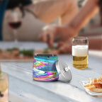 Rainbow Unicorn Ashtray with Lid, Outdoor Ashtrays for Patio, Stainless Steel Ashtray Odorless Smokeless for Home Office Balcony