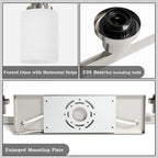 10-Light Bathroom Vanity Light Brushed Nickel,64.5in Vanity Lights with White Frosted Glass,Modern Bathroom Wall Lights Fixtures Over Mirror,Wall Sconces Lighting for Bedroom Living Room,E26