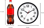 Wall Clock 10 Inch Silent Non-Ticking Modern Clock Battery Operated Classic Simple Minimalist Analog Decorative for Kitchen, Living Room,Office, Bedroom, Bathroom (Black)