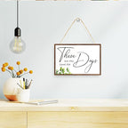 These Are The Good Old Days Sign Wood Plaque Wall Decor,Positive Quote Wooden Hanging Sign Wall Pediments for Home Office Front Door Wall Decor